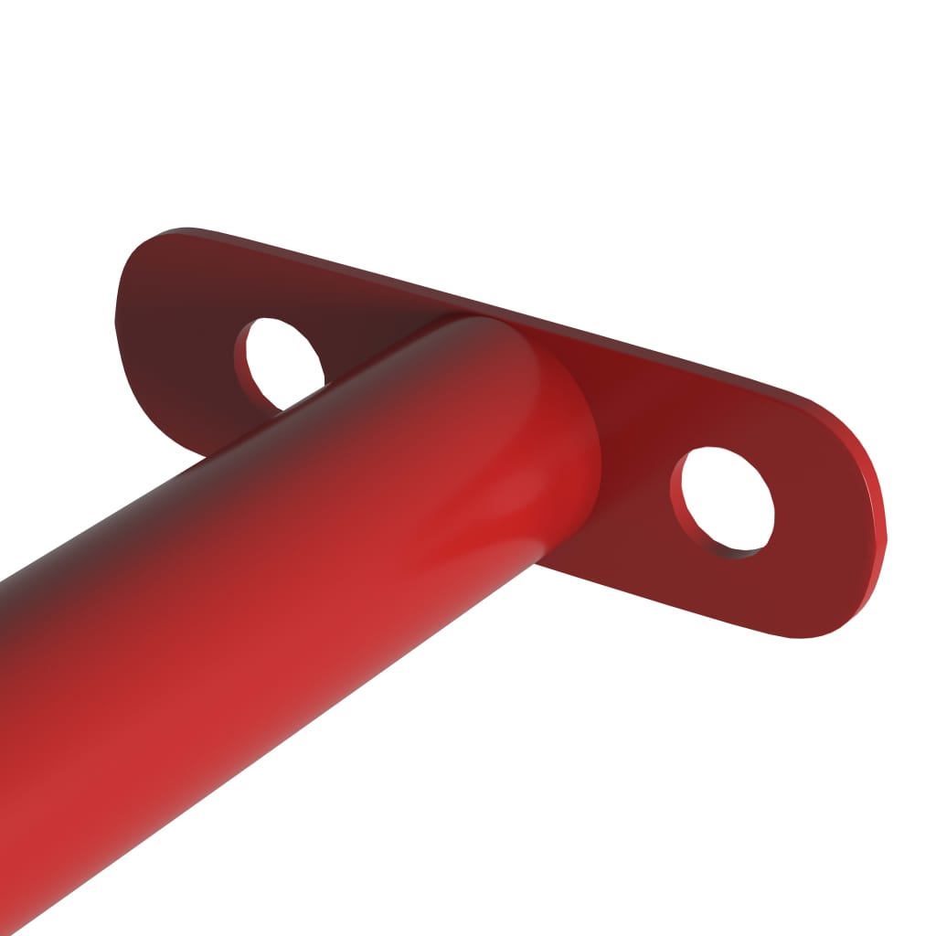Vidaxl Turning Bar 49.2'' Steel Red