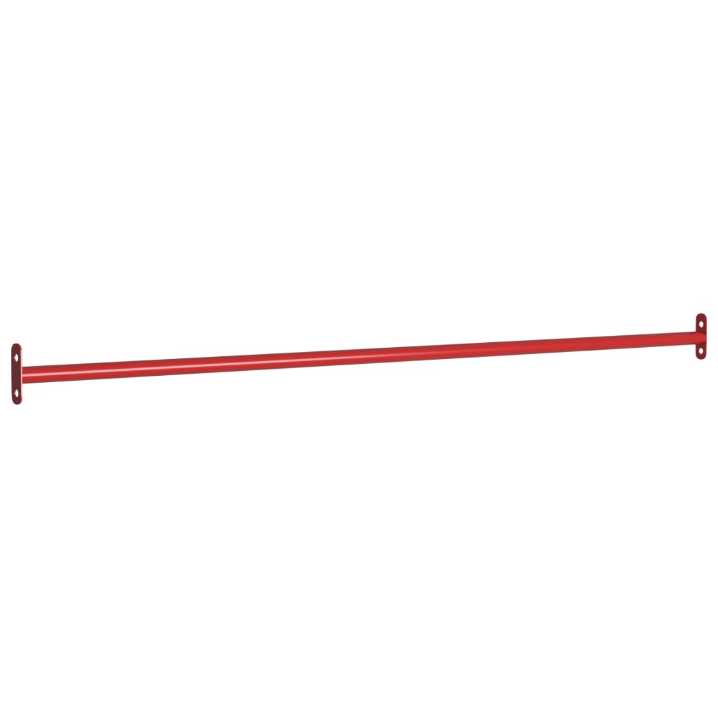 Vidaxl Turning Bars 3 Pcs 49.2'' Steel Red