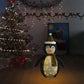 Skm Decorative Christmas Snow Penguin Figure Led Luxury Fabric 35.4'
