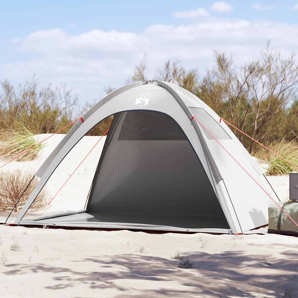 vidaXL Beach Tent Gray Waterproof