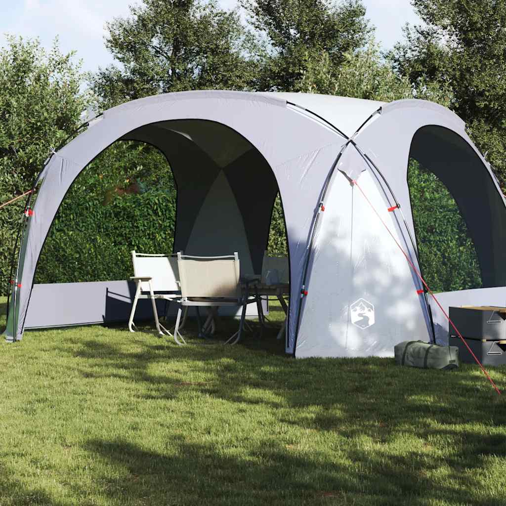 vidaXL Party Tent White and Gray Waterproof