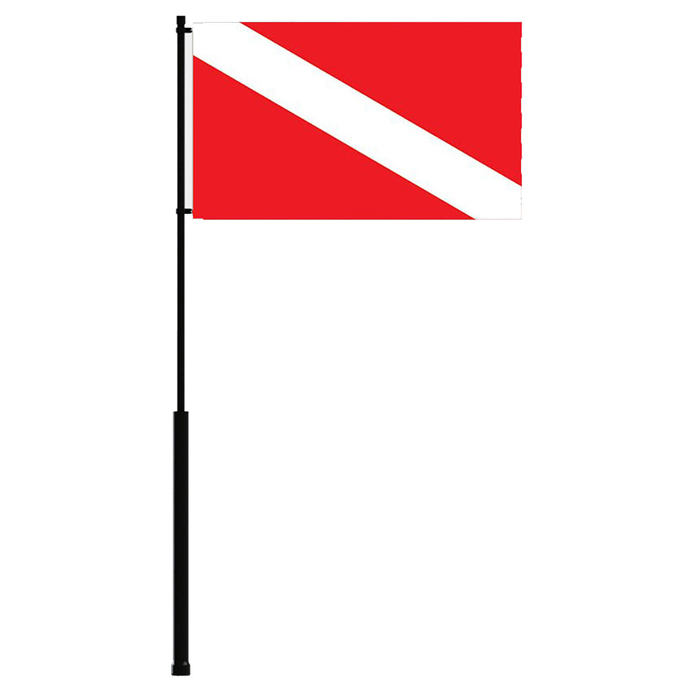 Mate Series Flag Pole - 72 w/Dive Flag