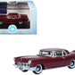 1956 Lincoln Continental Mark II Dark Red 1/87 (HO) Scale Diecast Model Car by Oxford Diecast