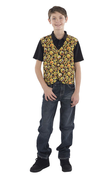 Dress Up America Emoticon Printed Vest For Kids (S)