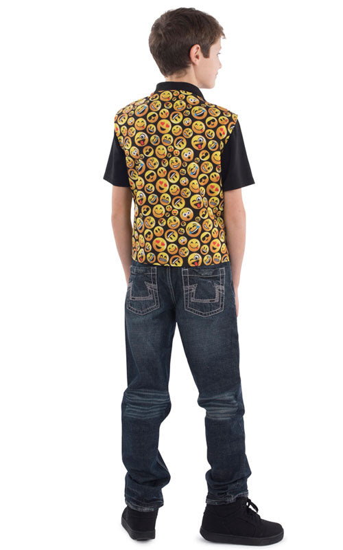Dress Up America Emoticon Printed Vest For Kids (S)