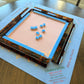 Sapphire Royal Mahjong Mat - PREORDER - 33 x 33 - Ships Rolled