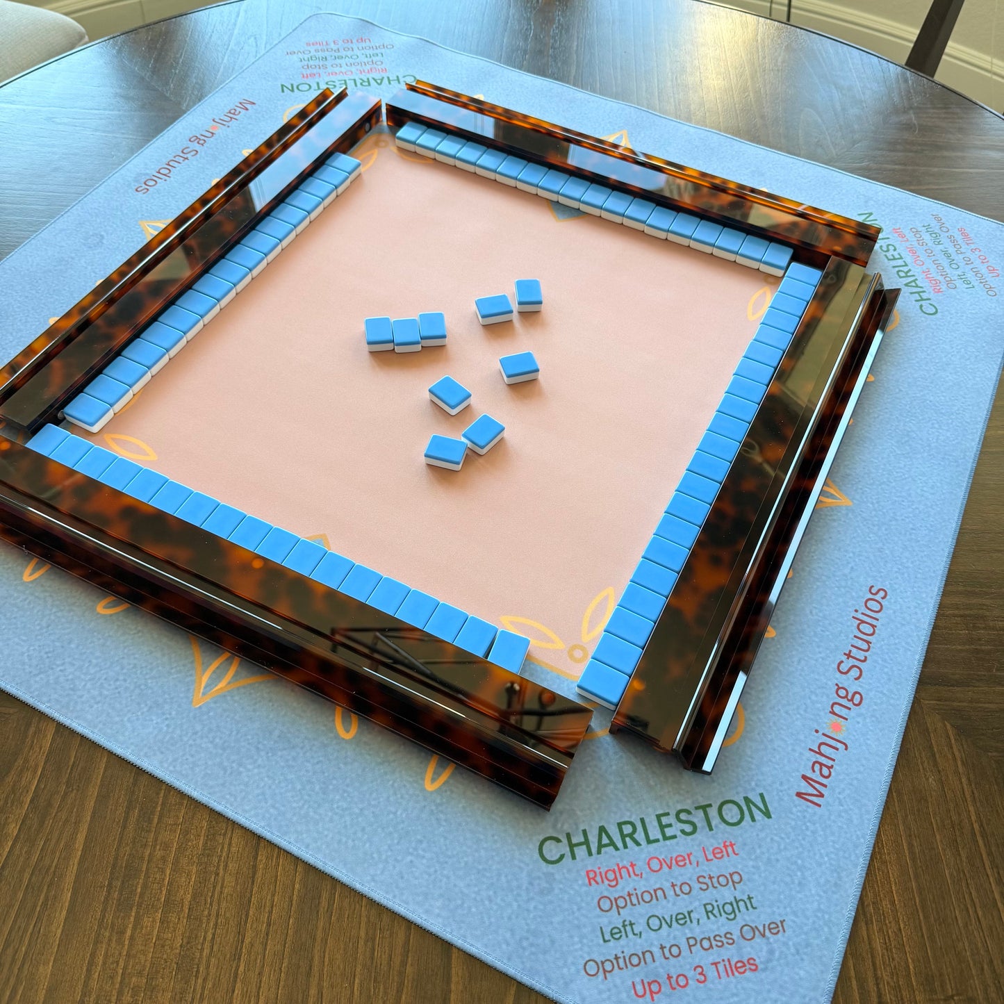 Sapphire Royal Mahjong Mat - PREORDER - 33 x 33 - Ships Rolled