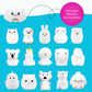 LumiPets® Kawaii Cloud - Children's Nursery Touch Night Light