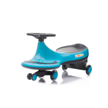 Freddo Toys Swing Car With Flashing Wheels For Toddlers (Blue)