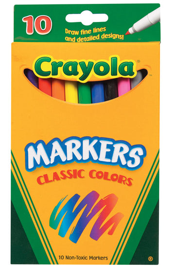 Crayola Markers Fine Line 10 Count
