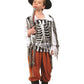 Rg Costumes Skull Pirate Costume, Black/Rust/White, Large