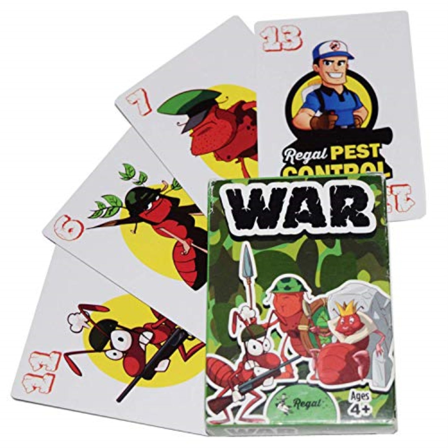 Regal Games War Card Game for Kids 4-8 | Fun Travel Board Game | Cardstock Material | Model 263