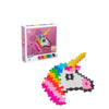 Plus Plus Puzzle By Number, 250 Piece Mini Interlocking Hashtag Color Blocks, 3D Pixel Art Kit For Kids - Unicorn