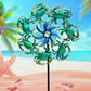 COOZZYHOUR 39'' Crab Wind Spinners Metal Windmill Garden Stake,Ocean Theme Outdoor Wind Spinner,Wind Sculptures Yard Art Decorat
