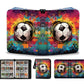 Soccer Card Binder 900 Pockets - Soccer Card Binder with Sleeves  Soccer Trading Cards Binder Collectible Trading Card Albums Organizer Case Fits 900 Cards with 50 Removable for Sports Game Cards