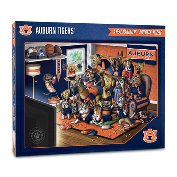 Youthefan Ncaa Auburn Tigers Purebred Fans 500Pc Puzzle - A Real Nailbiter