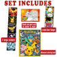 Pokemon Advanced Coloring And Stickers Activity Set- Bundle Includes Pokeman Advanced Coloring Book, Sticker Book, Pokeman Reward Stickers, 2-Sided Door Hanger