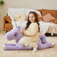 Ikasa Giant Unicorn Stuffed Animal Plush Toy,Large Big Jumbo Soft Toys,43' Huge Size Cute Fluffy Plushy Fat Oversized Plushie,Gifts For Kids Girls Boys (43 Inches, Purple)