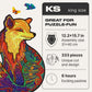 Unidragon Original Wooden Jigsaw Puzzles - Alluring Fox, 333 Pieces, King Size 12.2'' ?15.7, Beautiful Gift Package, Unique Shap