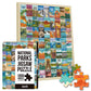 National Parks Puzzle for Adults 1000 Pieces, Hand-Drawn Illustrations of National Parks, Zion, Yellowstone, Yosemite, Beautiful