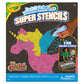 Crayola Super Stencils Magical Creatures Set - 3ct Washable Sidewalk Chalk for Kids, Multicolor, Outdoor Toys, Ages 4+