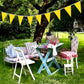 Lybutty 100 Feet Yellow Pennant Banners Flags String Hanging Triangle Bunting Flags,Party Decorations For Grand Opening,Kids Bir