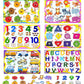 Funblast Set Of 6 Puzzles Wooden Puzzle For Kids, Wooden Colorful Learning Educational Board For Kids Includes Abc, 123, Fruits,