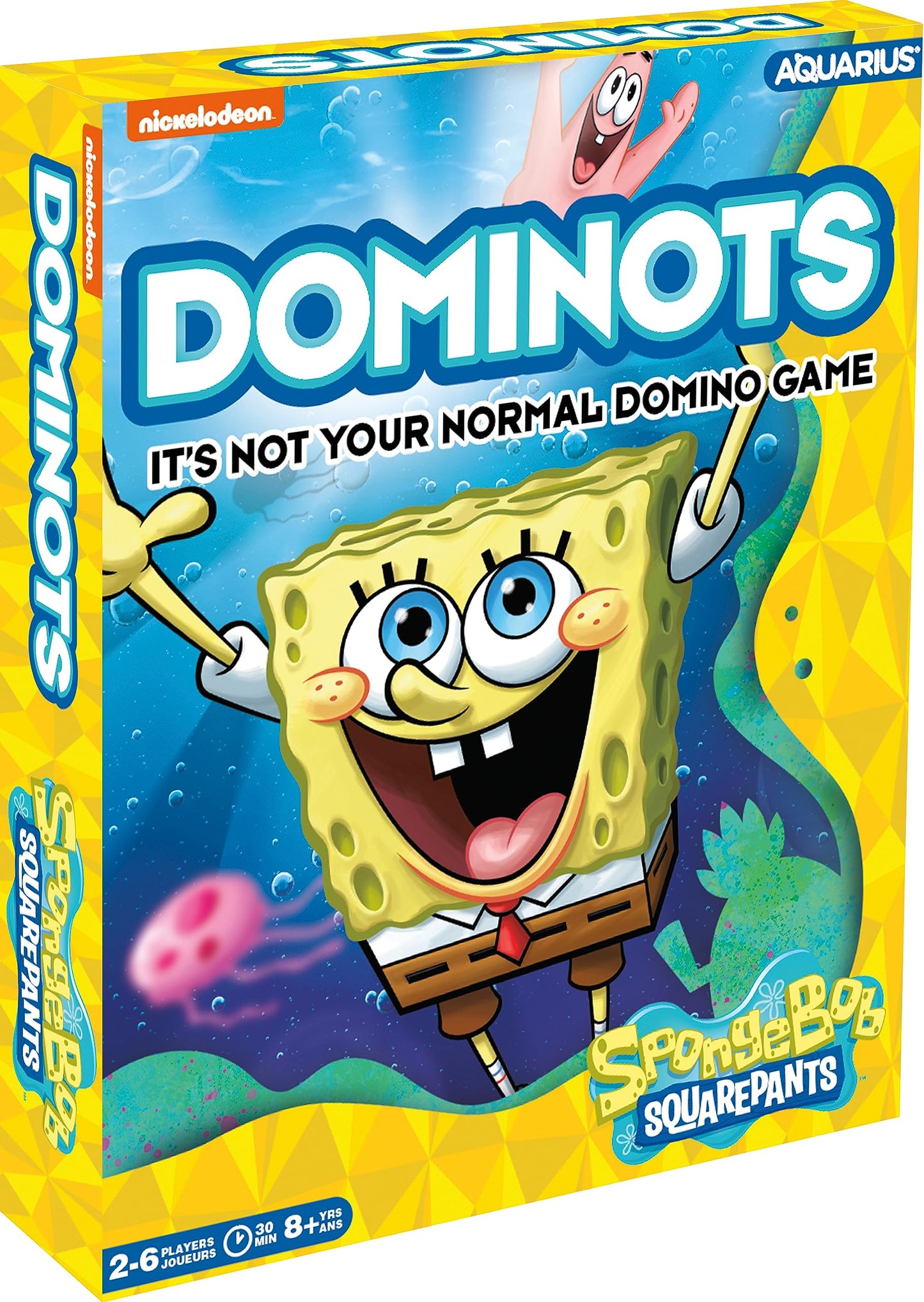 Aquarius Spongebob Squarepants Dominots Tile Game - Fun Family Stategy Game For Kids, Teens & Adults - Entertaining Game Night Gift - Officially Licensed Spongebob Merchandise & Collectibles
