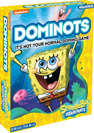 Aquarius Spongebob Squarepants Dominots Tile Game - Fun Family Stategy Game For Kids, Teens & Adults - Entertaining Game Night Gift - Officially Licensed Spongebob Merchandise & Collectibles