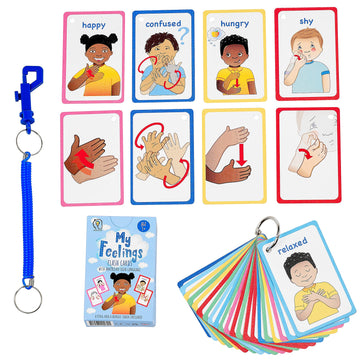 My Feelings And Emotions Asl Cards For Speech Delay Non-Verbal Or Deaf Children. 27 Visual Aid Cards, Developing Empathy And Soc