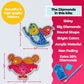 Halmolife Big Gem Diamond Painting Kits -19 Stickers, Keychain & Suncatcher DIY Kit - Diamond Art for Kids - Arts and Crafts for