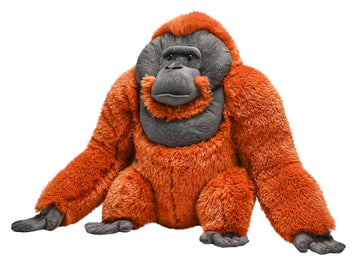 Wild Republic Artist Collection, Male Orangutan, Gift For Kids, 15 Inches, Plush Toy, Fill Is Spun Recycled Water Bottles