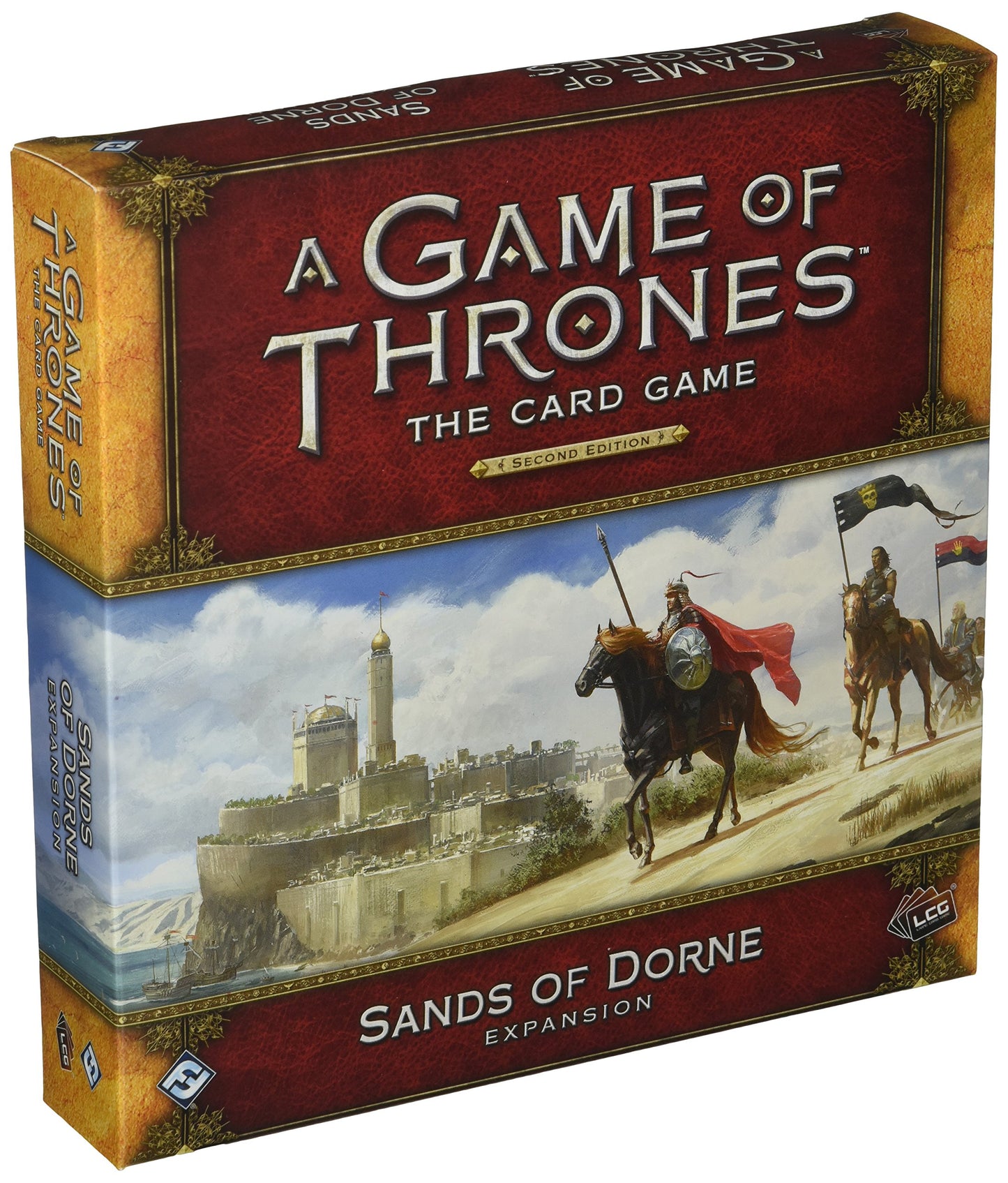 Fantasy Flight Games A Game of Thrones LCG: The Sands of Dorne Deluxe Expansion, Medium Size, Black, Model GT30
