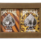 Lot 3 Bicycle Big Cats Jungle Tiger And Leopard Deck Playing Cards In Leather Case W/Free Calculator Collector