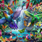 Hummingbirds Jigsaw Puzzle 1000 Piece by Vermont Christmas Company - Fully Interlocking & Randomly Shaped Pieces - 26 5/8 x 19 1/4