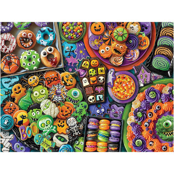 White Mountain Halloween Fun Candy Puzzle Halloween Puzzles 500 Pieces for Fall and Autumn