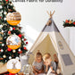 Teepee Tent For Kids With Light & Mat,Besrey Kids Tents Indoor Play Tent Playhouse, Toddler Teepee 100% Cotton, Tee Pee Tents For Kids Indoor, Kids Teepee,Children Room Tent
