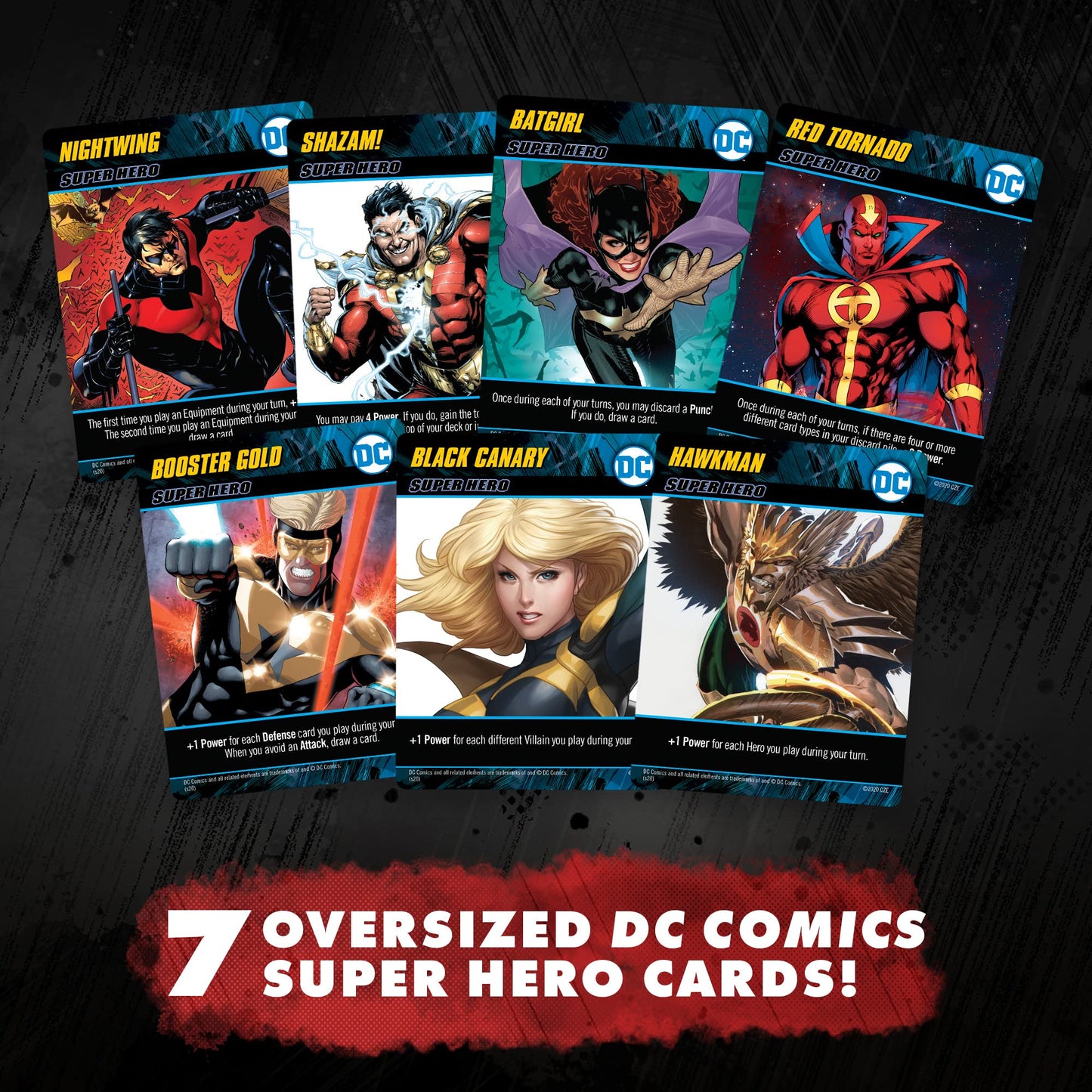 DC Deck-Building Game: Heroes Unite- Play as Hawkman, Nightwing,and Bat Girl from the DC Multiverse- Super Hero Board Game- For