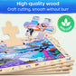SYNARRY Wooden Puzzles for Kids Ages 4-6  4 x 60 Piece Match & Find Puzzles for Kids Ages 3-5 Boys Girls  Educational Toys Gifts for 4-8 yo for Learning Jungle Savannah Polar Animals & City Life