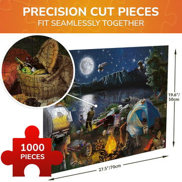 Quokka 1000 Pieces Puzzle For Adults And Up - Jigsaw Puzzles For Men And Women - Campfire Activity For Kids Ages 8-12 And Up - C