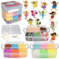 10,000pc Fuse Bead Fairy Kit w Carrier CASE-25 Colors, 12 Unique Templates, 4 Peg Boards, Tweezers, Ironing Paper- Bulk Art Craf