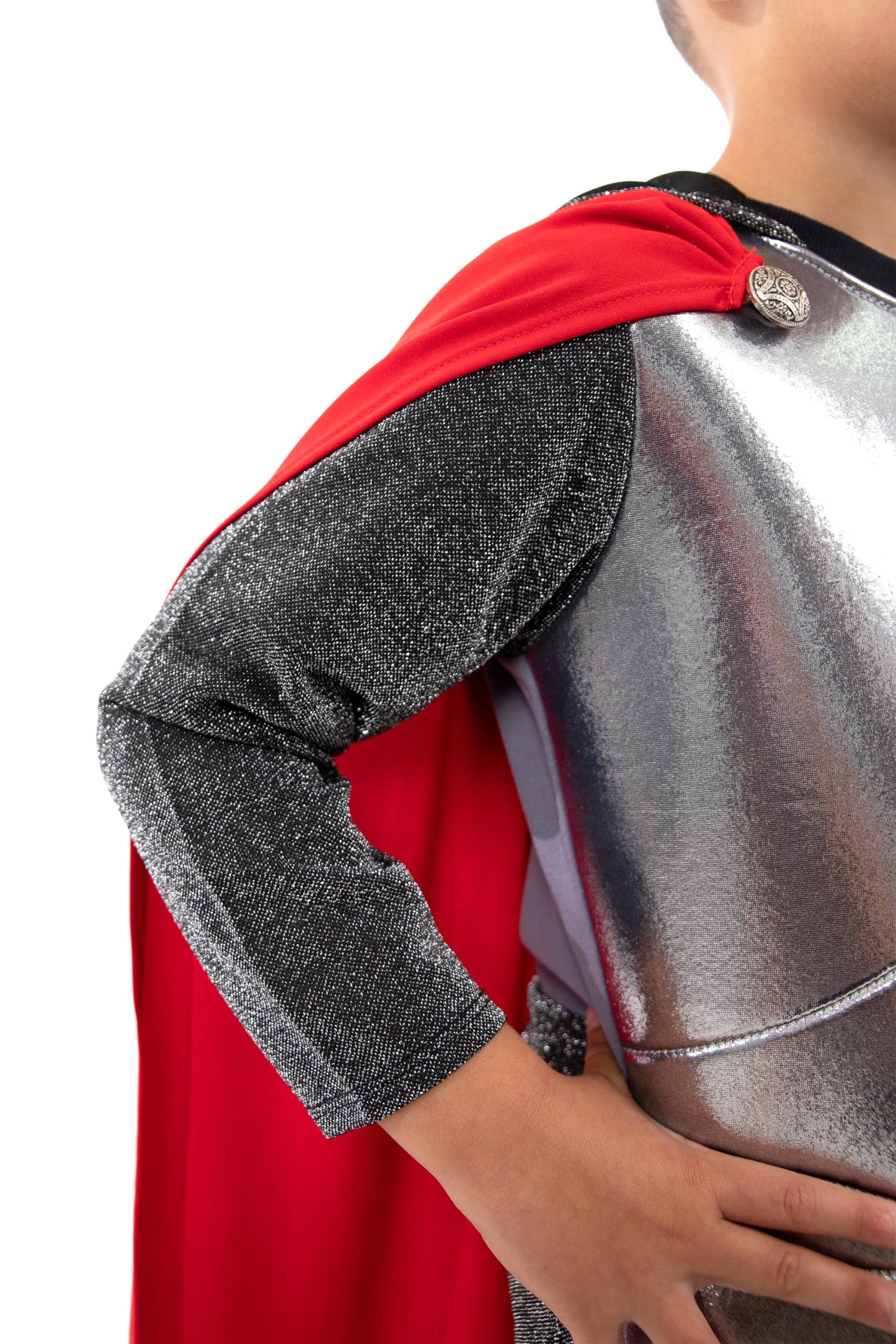 Little Adventures Royal Knight Hooded Cape and Costume - Machine Washable Child Pretend Play and Party Costume (SMALL 1-3 YEARS)