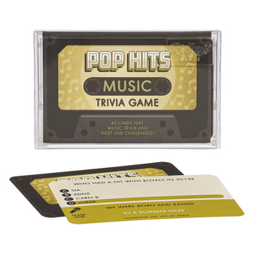 Ridley’S Pop Music Trivia Card Game – Quiz Game For Adults And Kids – 2+ Players – Includes 40 Cards With Unique Questions – Fun Family Game – Makes A Great Gift