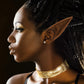 Freshme 2 Pairs Brown Elf Ears - Short And Long Fairy Ears Set Silicone Vampire Ears Anime Pixie Elven Ear Brown Skin For Women