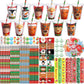 Tioncy 192 Pcs Christmas Party Favors Christmas Stationery Set Christmas Theme Toys Gift Bulk with Cups Xmas Goody Bag Filler fo