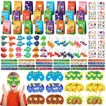 INNOCHEER Dinosaur Party Favors, Dinosaur Birthday Decorations 24 Pack Dinosaur Party Supplies Dinosaur Party Decorations, Dinos