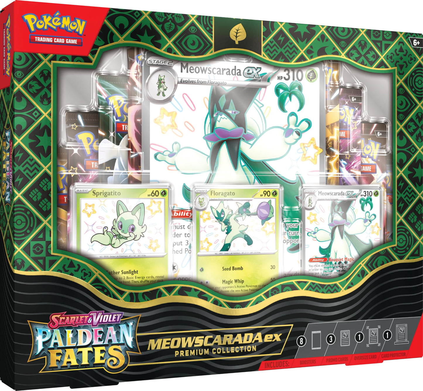 POKEMON TCG: Scarlet and Violet: PALDEAN Fates: POKEMON EX enhanced Collection - Shiny Sprigatito
