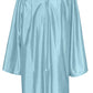 GradPlaza Shiny Choir Robe Kindergarten Preschool Graduation Gown Shiny Graduation Gown for Kids Sky Blue Size 24