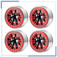 Zolikar Aluminum Alloy 1.9 Beadlock Wheel Rings Replacement Rings 4Pcs For 1/10 Scale Scx10 1.9 Beadlock Wheels Upgrades Rc Craw