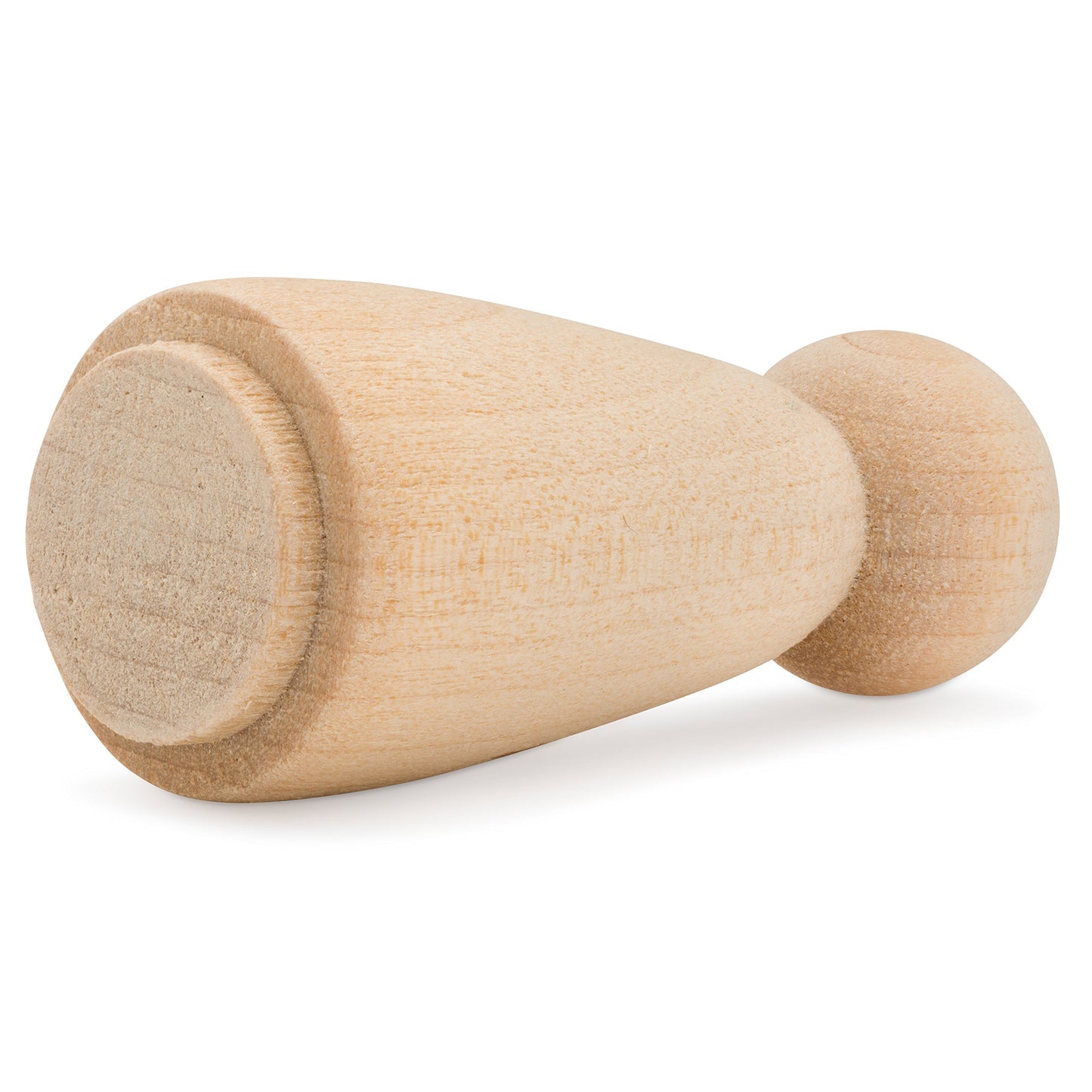 Large Wood Peg Dolls 3-1/2 Inch, Mom/Angel Shape Peg People, Pack Of 25 Birch Unfinished Wooden Dolls To Paint